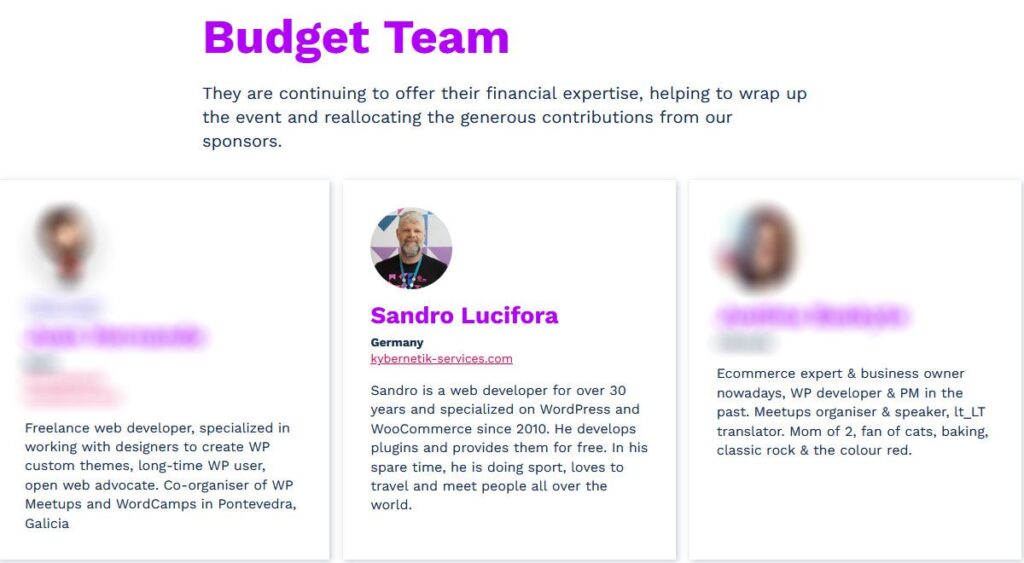 Sandro WCEU 2022 Porto Budget Team