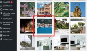 Thumbnail of Featured Image in Media